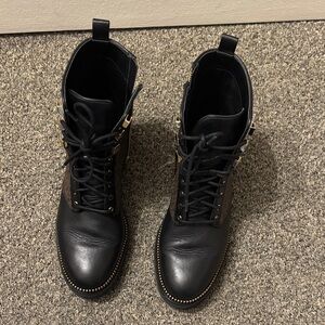 Stylish Black Leather Ankle Boots